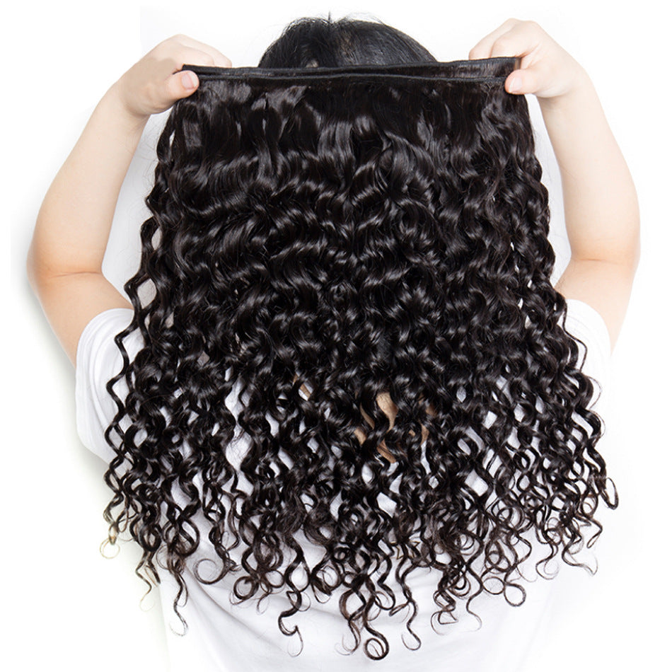 New Slouchy Human Extension Natural Thick Real Hair Wig