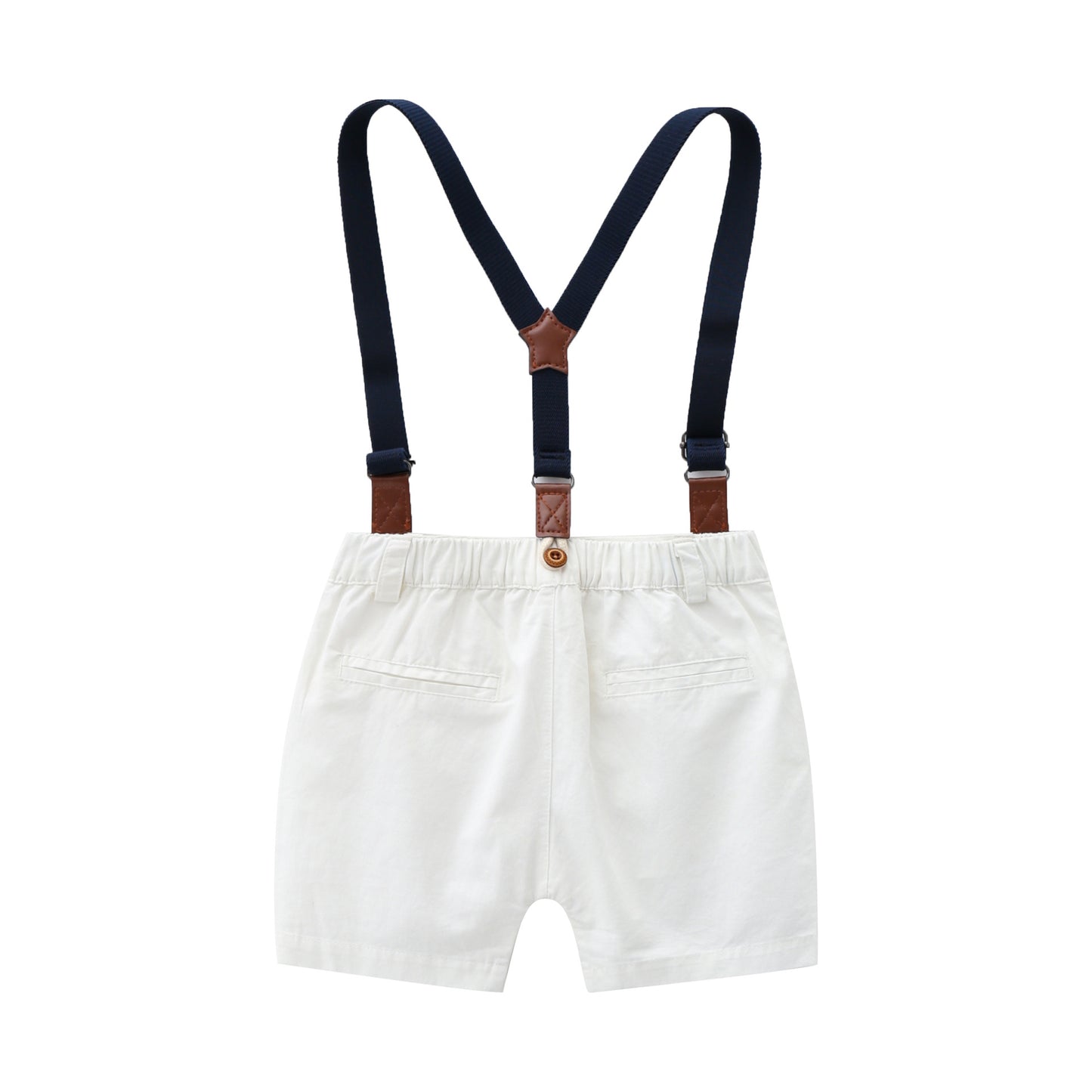 Bow Tie Suspender Pants Boy One Month Old Outfit Year Children's Suit