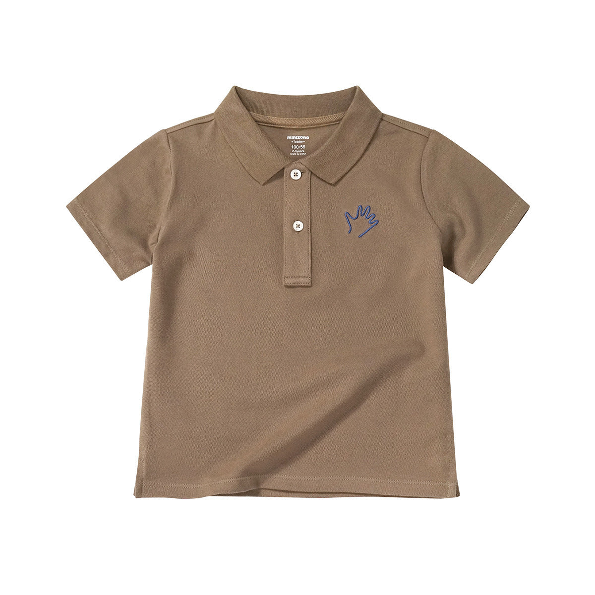 Children's Shirt Autumn Solid Color Polo Collar Comfortable Children's T-shirt
