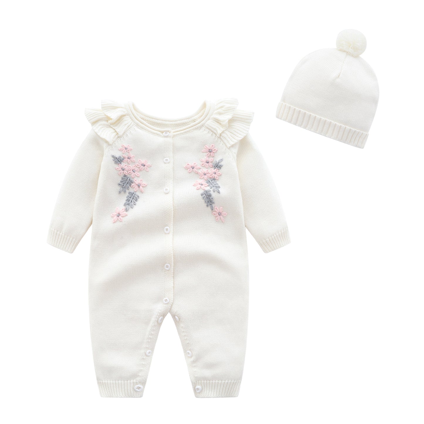 Knitted Romper Clothes For Babies Full Moon Born Jumpsuit, Climbing Suit