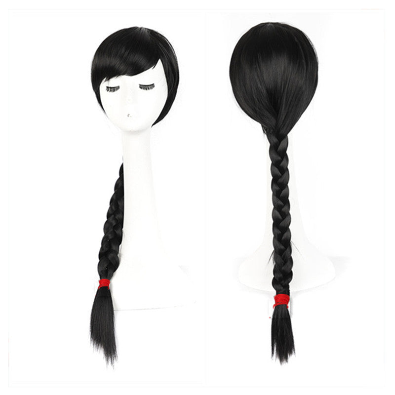 Fashion Retro Lengthened Side Bangs Twist Cos Wig
