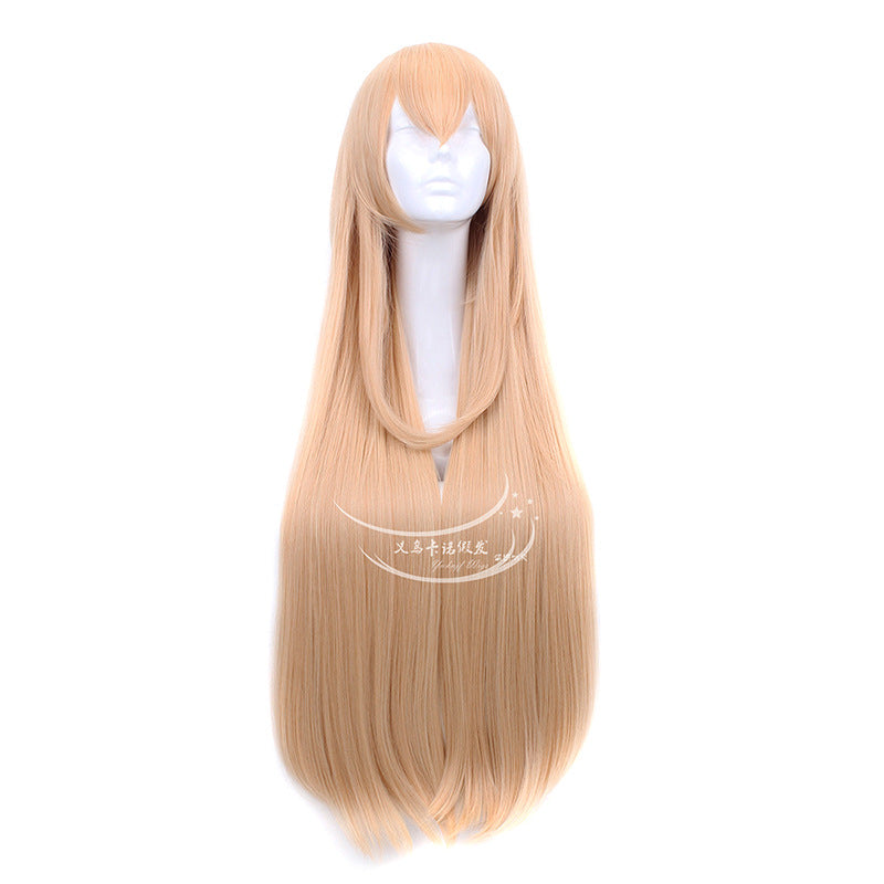 Anime Small Buried Universal Face Long Straight Cos Wig