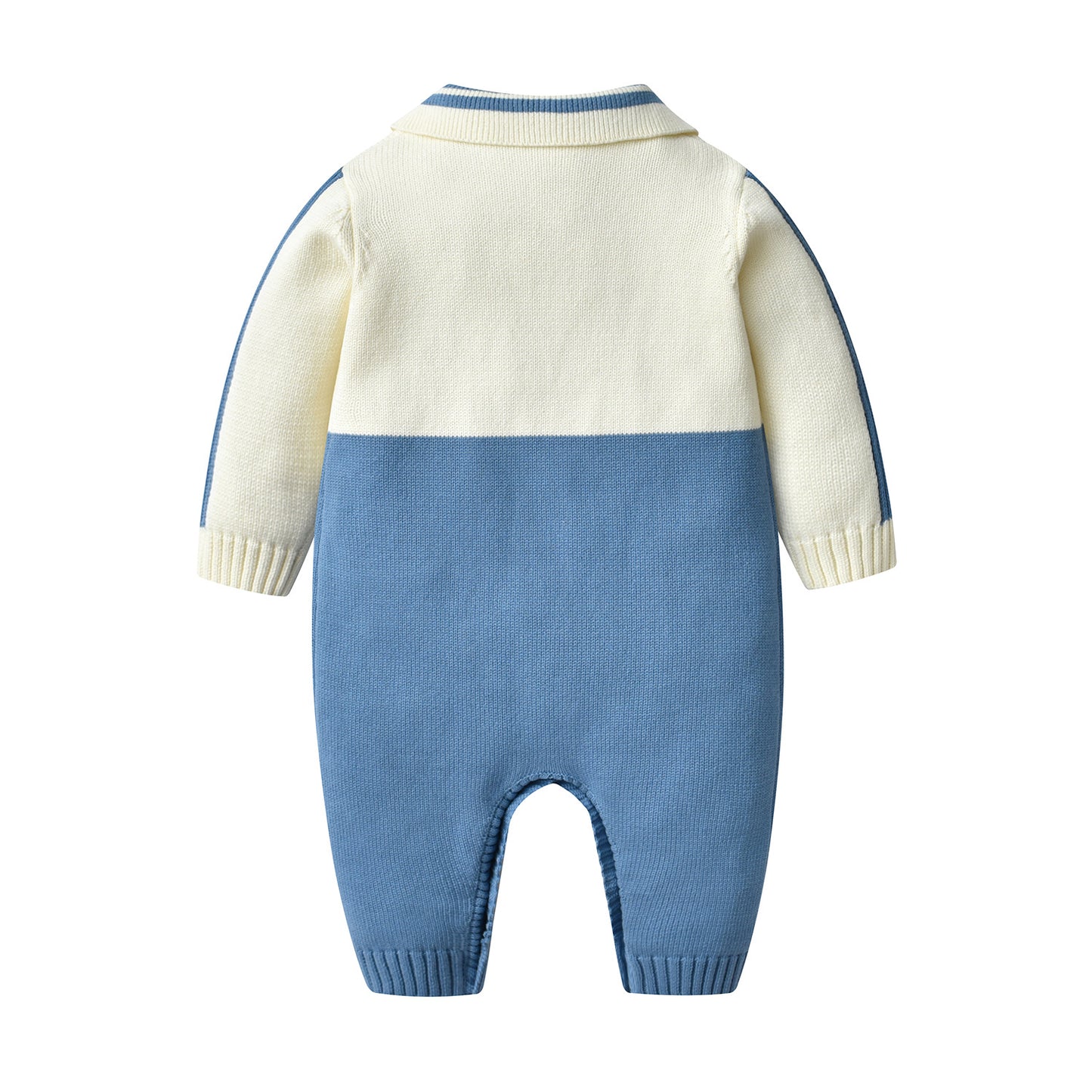 Knitted One-piece Romper Born Boy Sweater Cotton Jumpsuit, Climbing Suit