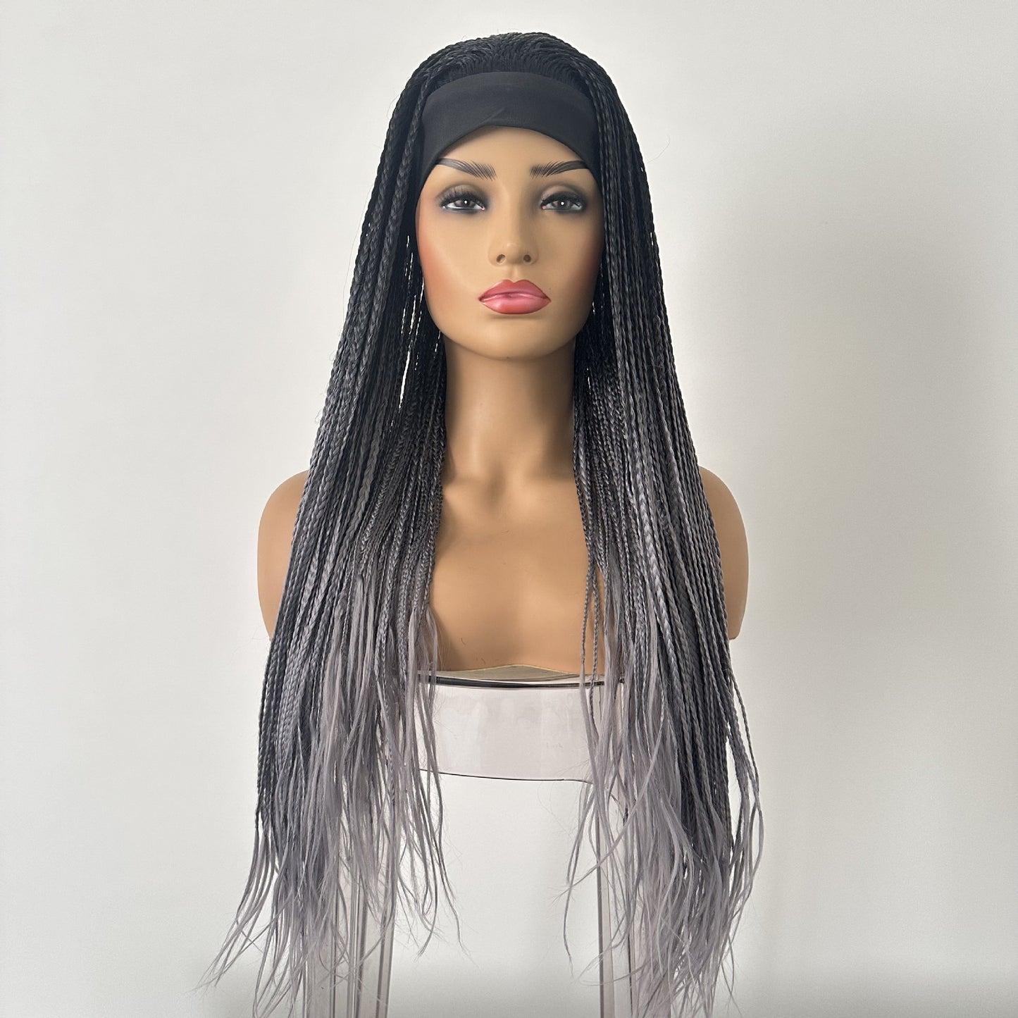 Ice Silk Hair Band Three-strand Braid Chemical Fiber African Other Wig