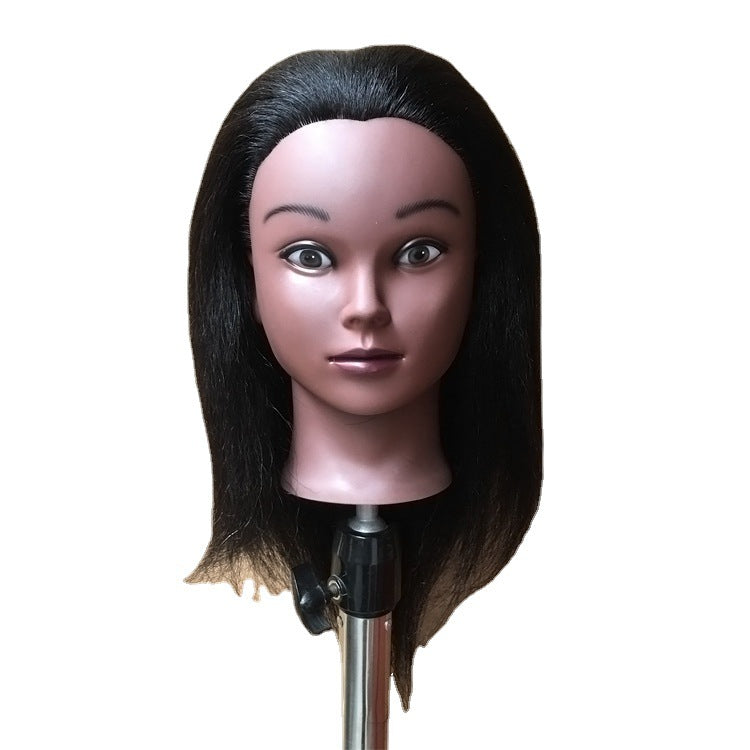 Editing Mannequin Head Black Real Hair Model African Other Wig