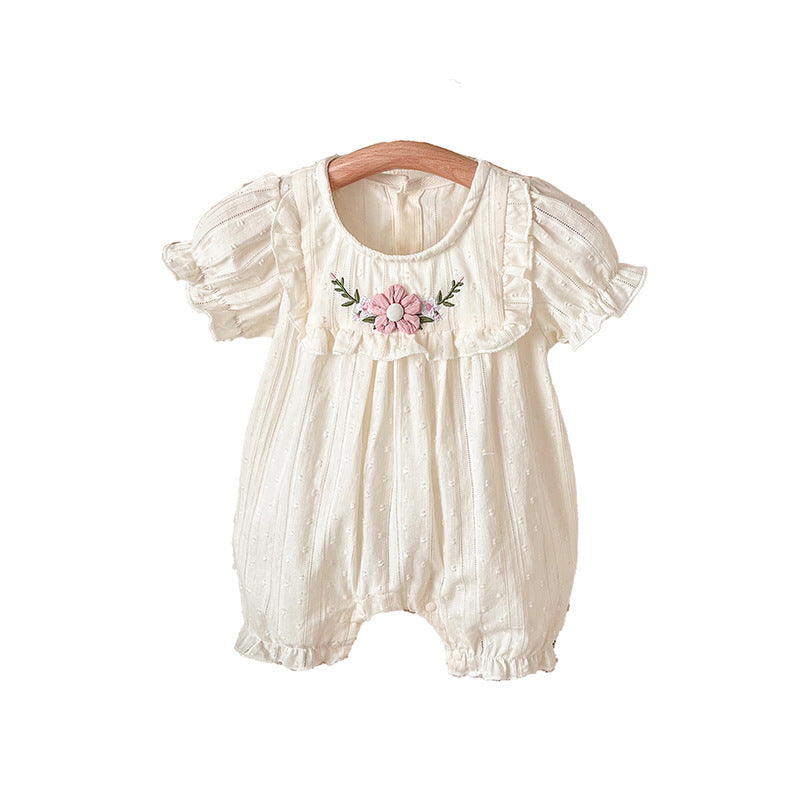 Summer Clothes Class Jumpsuit Born Rompers Princess Short Sleeve Going Jumpsuit, Climbing Suit