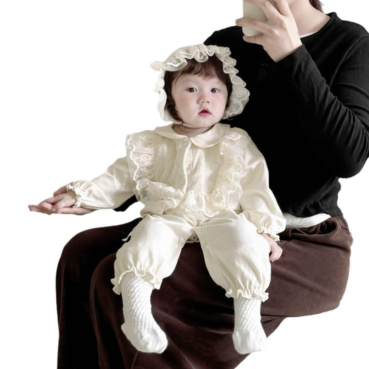 For Babies Autumn Clothing Full Moon Year Jumpsuit Princess Jumpsuit, Climbing Suit