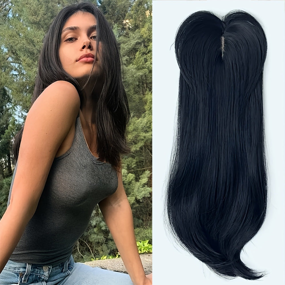 Women's Hairpiece Gradient Color Bangs Chemical Fiber Long Curly Hair Natural Wig