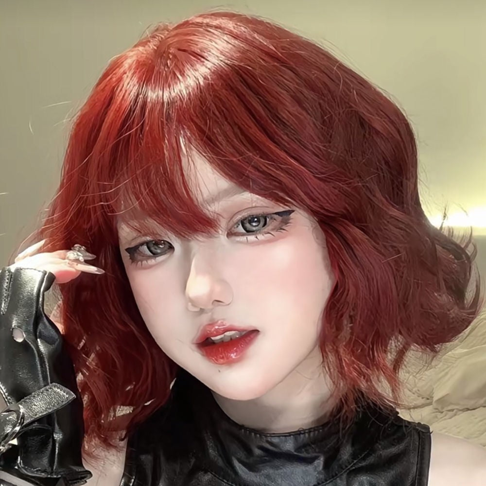 Cute Small Curls Feeling Girly Fashion Wig Short Curly Hair