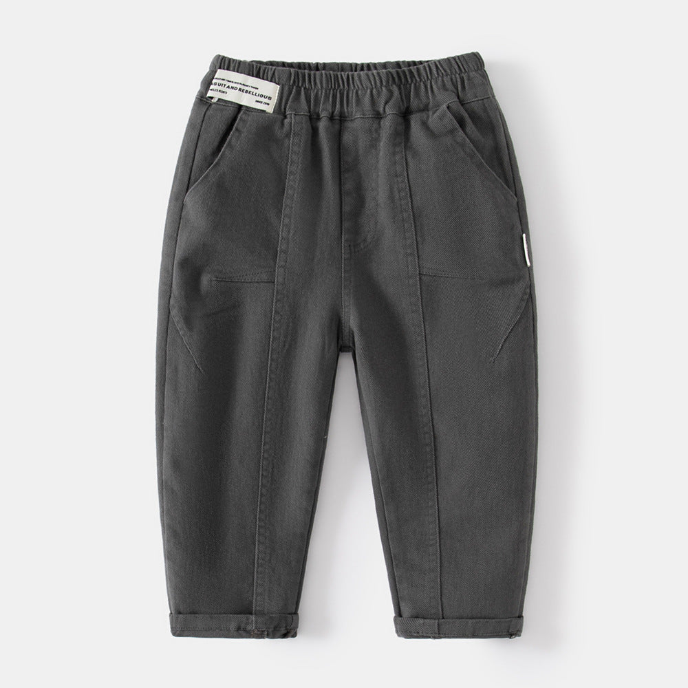Children's Solid Color Casual Trousers Teens Babies Children's Pants