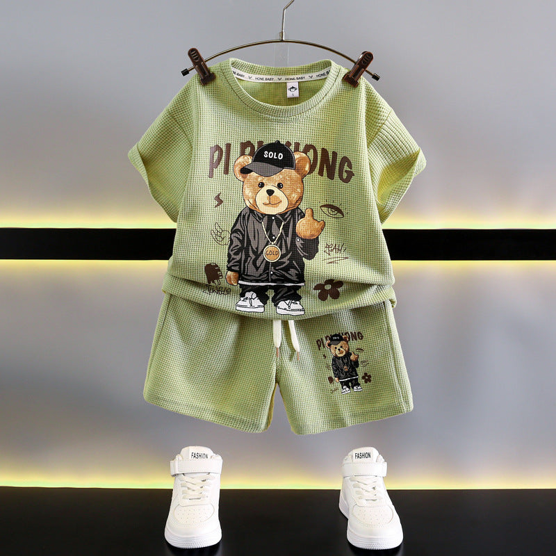 Children's Boy Summer Clothing Sports Short-sleeved Clothes Children's Suit