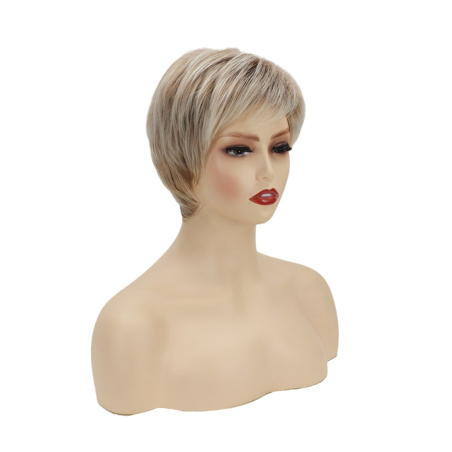 Women's Fluffy Partial Mechanism Synthetic Wigs Wig Short Straight Hair