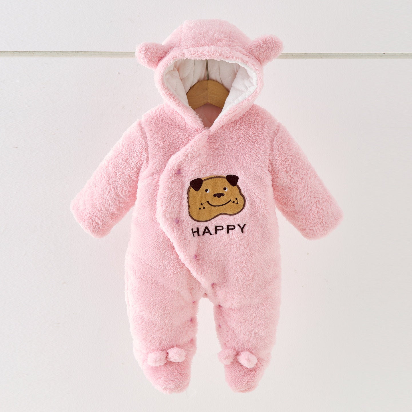 Women's & Men's Padded Coat Long-haired Spotted Dog Winter Clothes Outwear Jumpsuit, Climbing Suit