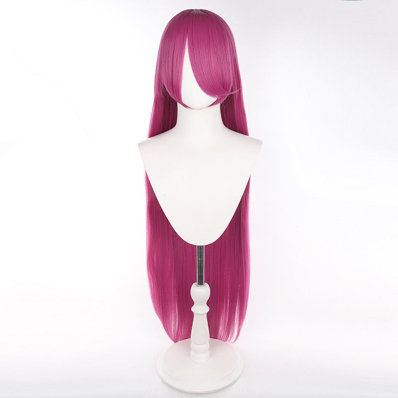 Universal Anime Long Straight Hair Mao Style Fiber Cos Wig