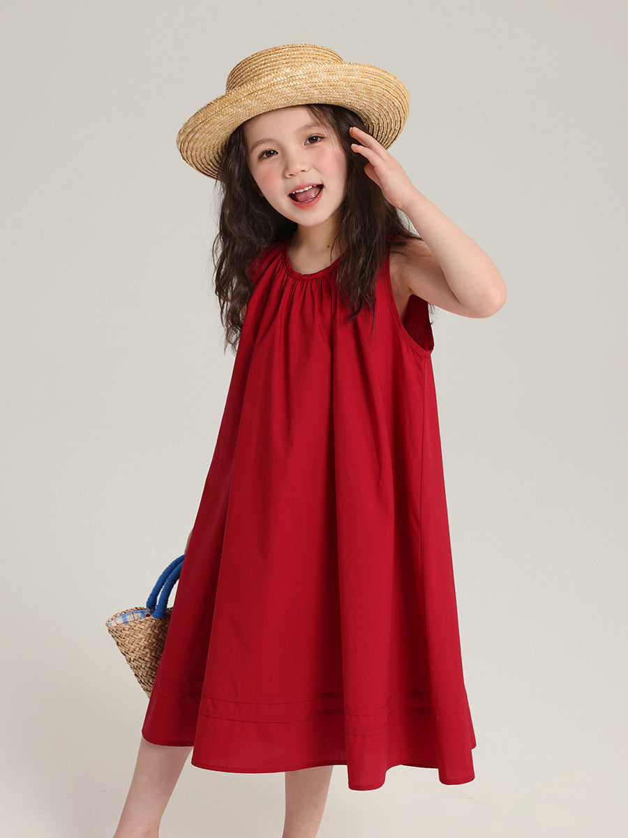 Children's Clothing Seaside Vacation Style Skirt Summer Children's Dress