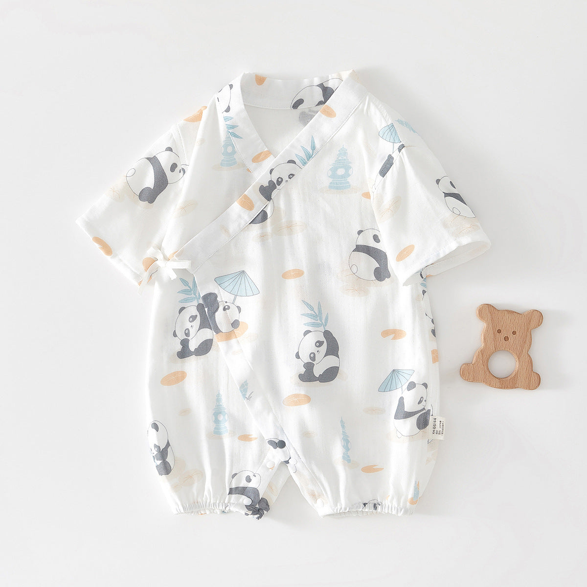 Summer Gauze Thin Born Clothes Chinese Gown Breathable Jumpsuit, Climbing Suit