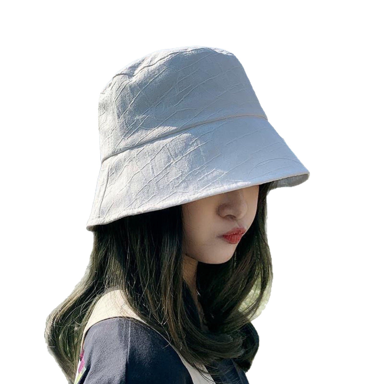 Women's All-in-one Fashionable Small Solid Color Narrow Brim Other Wig