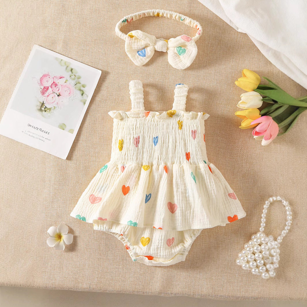 Children's Korean Style Summer Clothing Jumpsuit Born First Month Old Days Jumpsuit, Climbing Suit