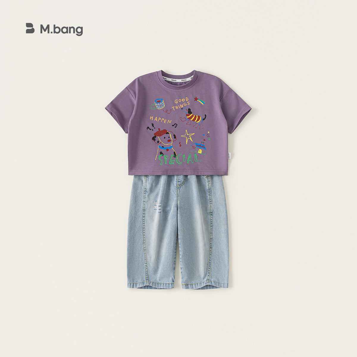 Children's Clothing Summer Dog Iti Top Loose Versatile Children's T-shirt