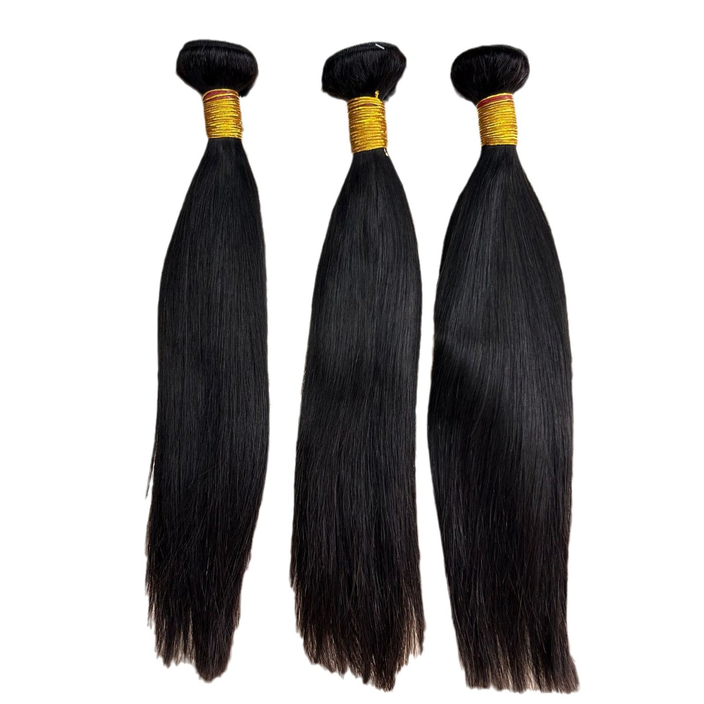 Straight Weft Strip Of Human Plump Real Hair Wig