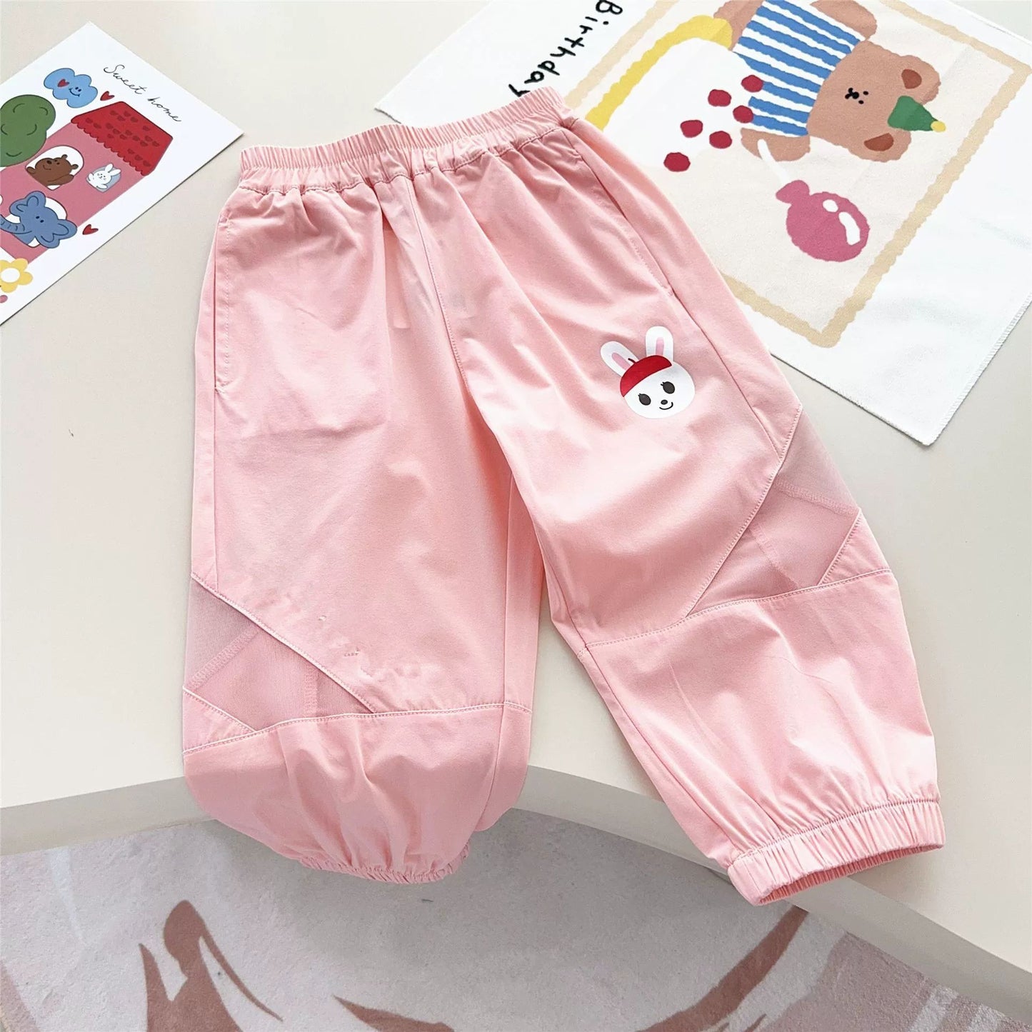 Women's & Men's Stretch Air Conditioning Class Summer Bloomers Children's Pants