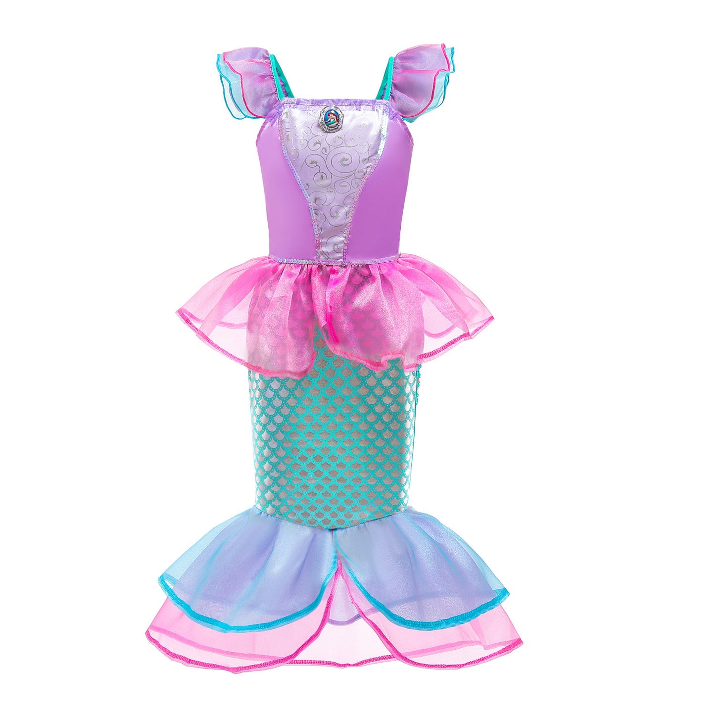 Children's Mermaid Shirt Clothing Princess Halloween Skirt Children's Dress