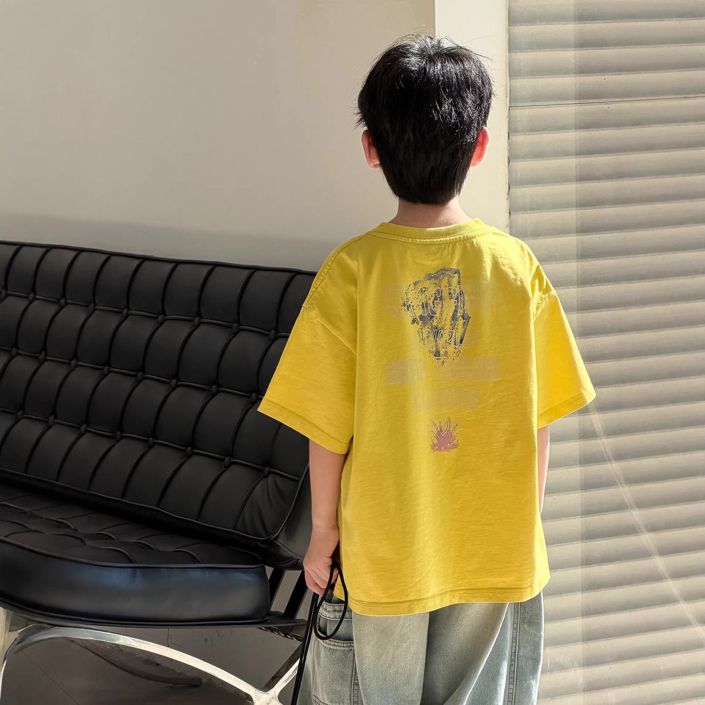 Children's Summer Top Western Style Medium Small Children's T-shirt