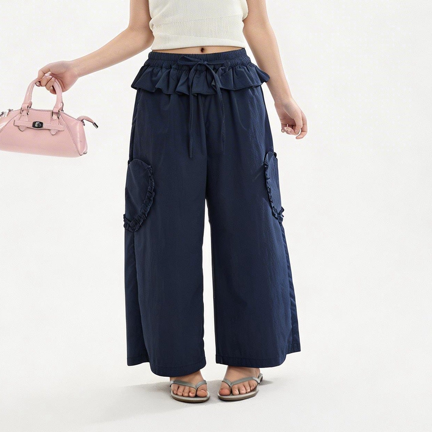 High School Summer Anti Mosquito Medium Large Size Loose Light Children's Pants