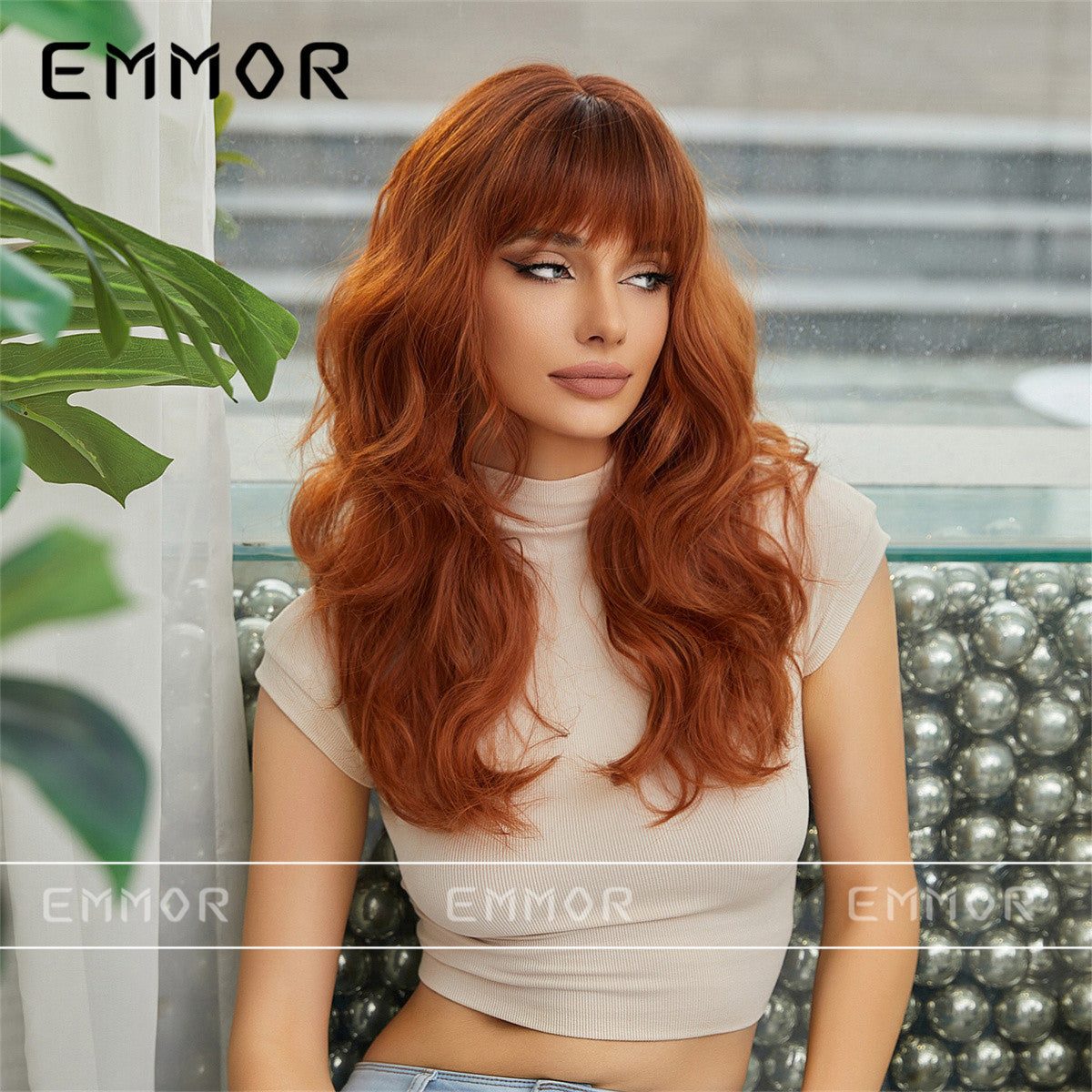 Women's Big Wave Curly Hair Natural Lazy Chemical Wig Long Curls