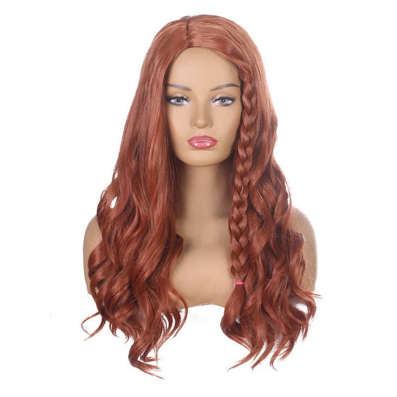 Avengers Black Widow With Braid Brown Cos Wig