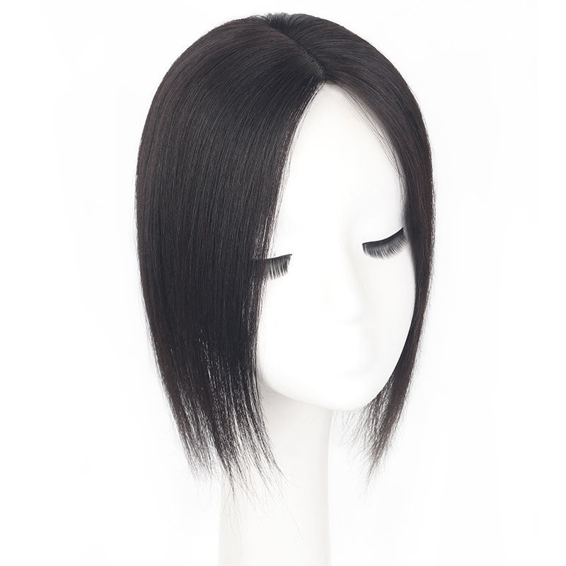 Women's Covering Seam Cover White Scalp Hairpiece Breathable Wig