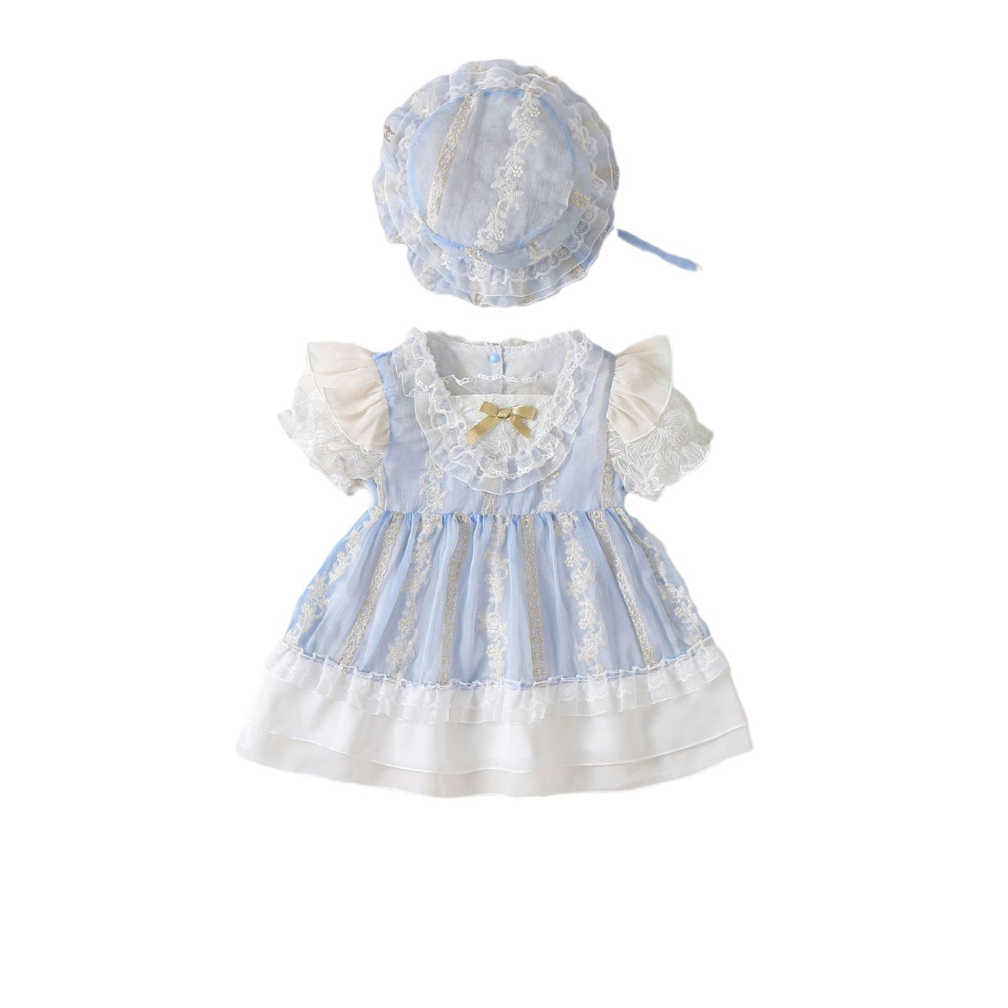 Women's & Children's Summer Outing Thin Skirt Short Chinese Children's Dress