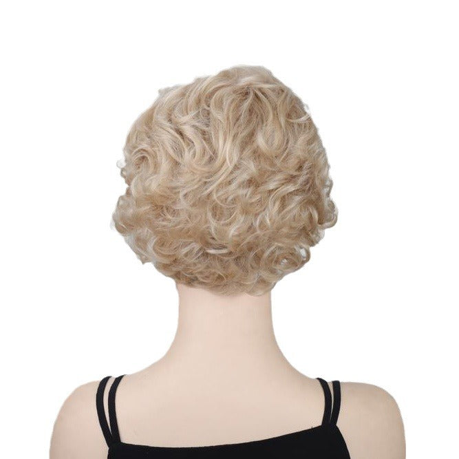 Classy Comfortable New Glamorous Women's Blonde Wig Short Curly Hair
