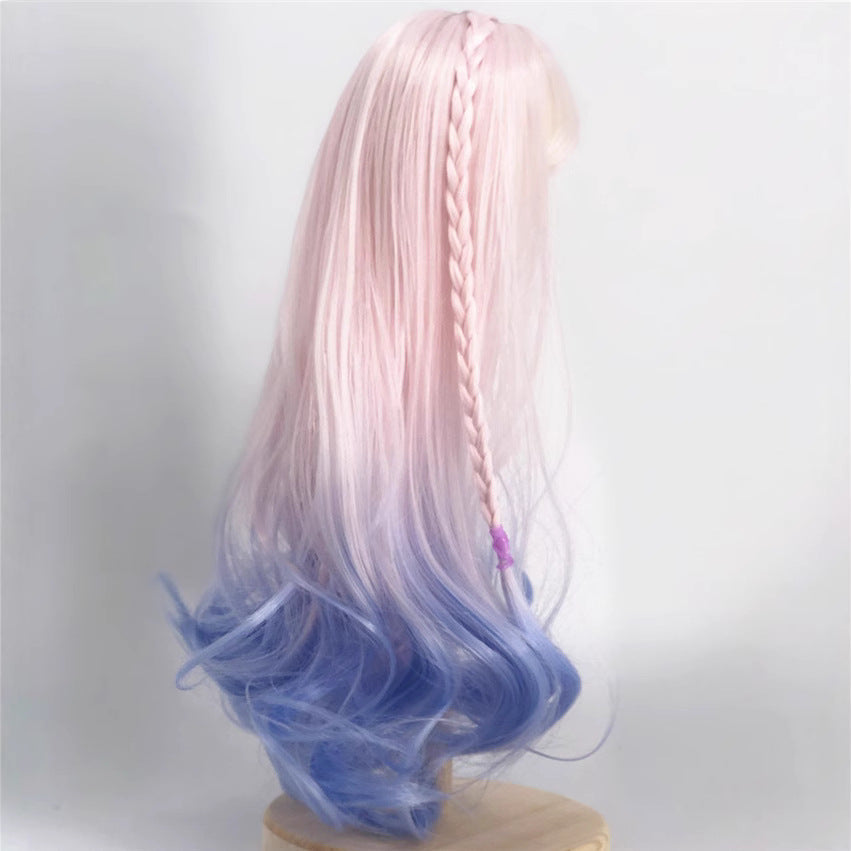 Hairstyle Little Barbie Points Gradient Curly Wig Long Curls