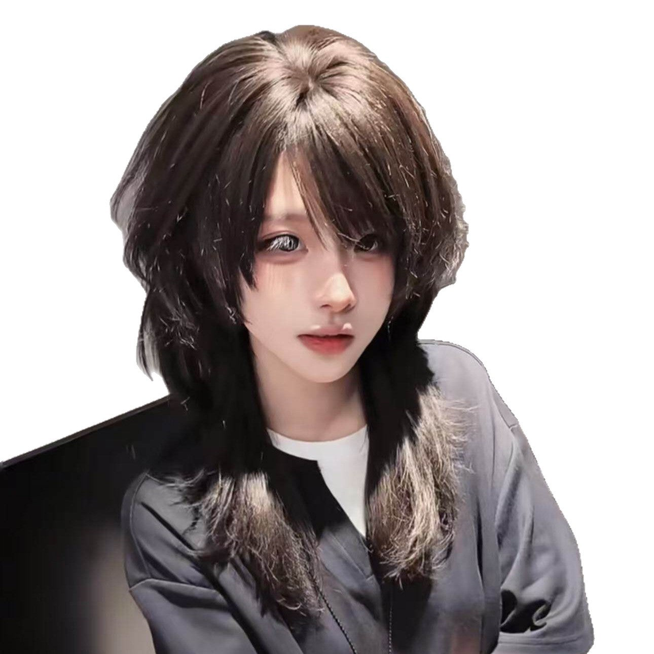 Unisex Style Less Sense Natural Fluffy Wig Long Curls