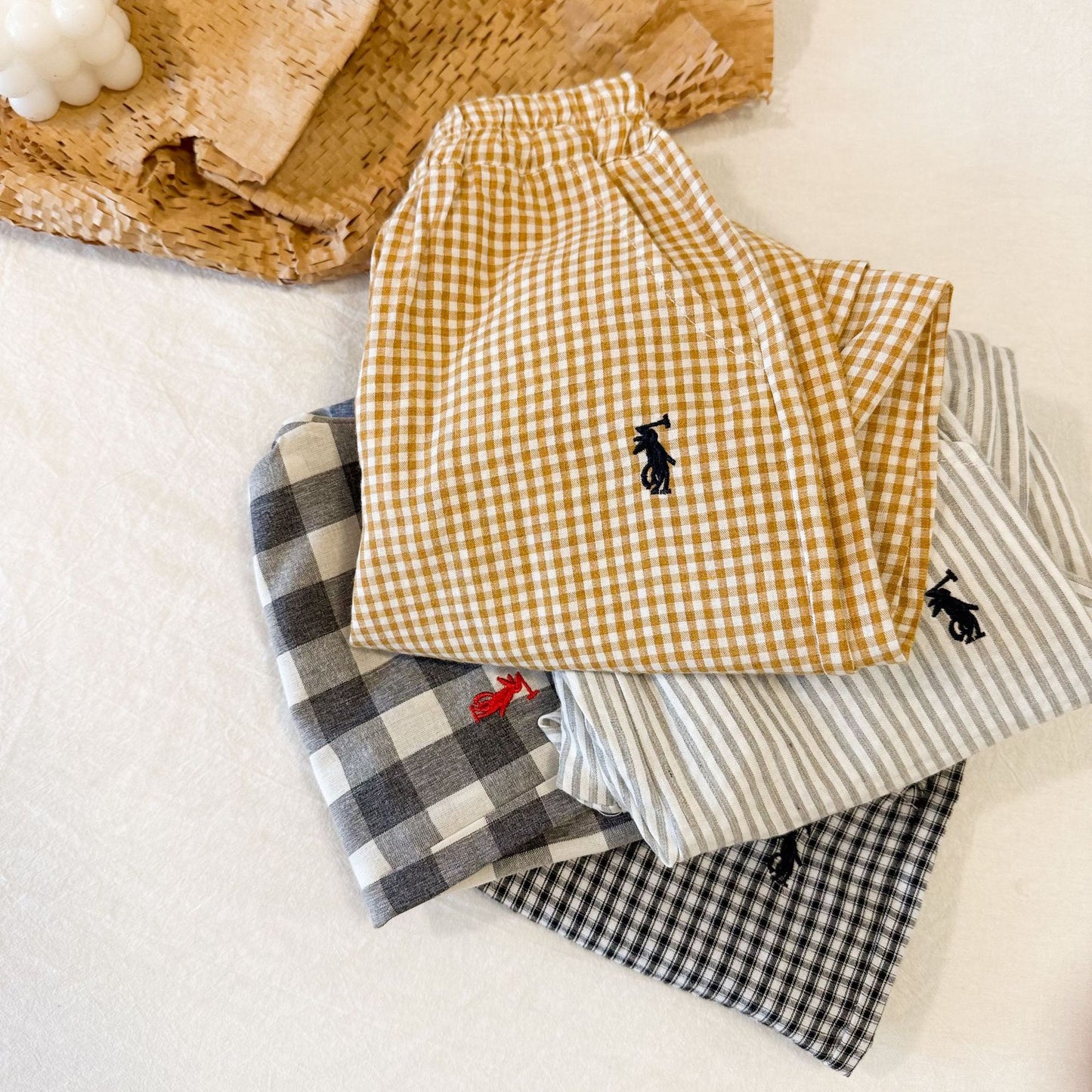 Children's Plaid Summer Boys Bloomers Harem Striped Children's Pants