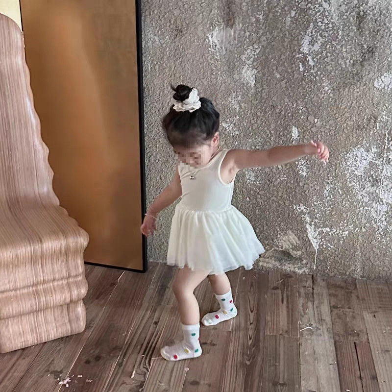 Durable Children's Summer Princess Skirt Vest Children's Dress