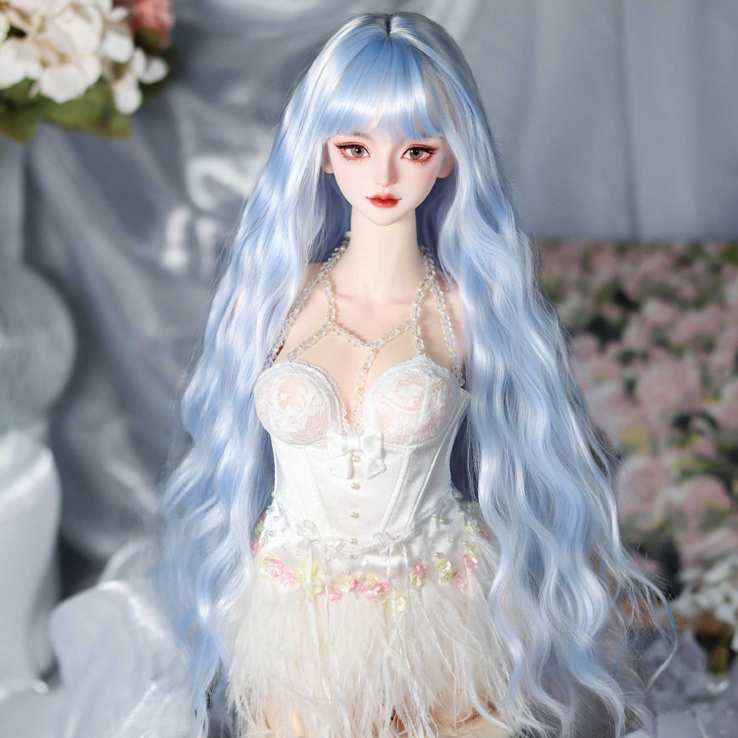 Ye Doll Hair Accessories With Bangs Small Curls Cos Wig