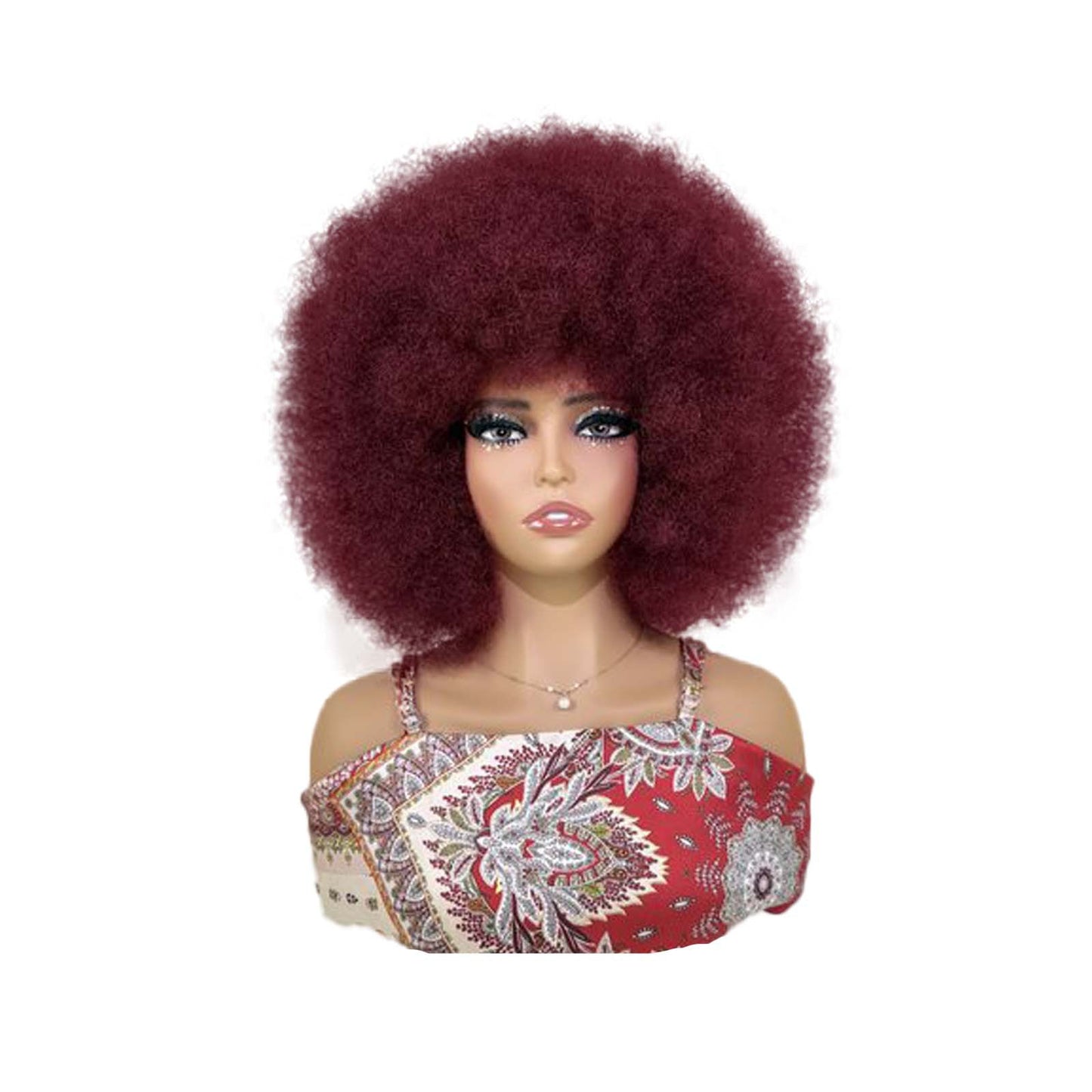 Afro Fiber Head Cover Long Straight African Small Wig Short Curly Hair