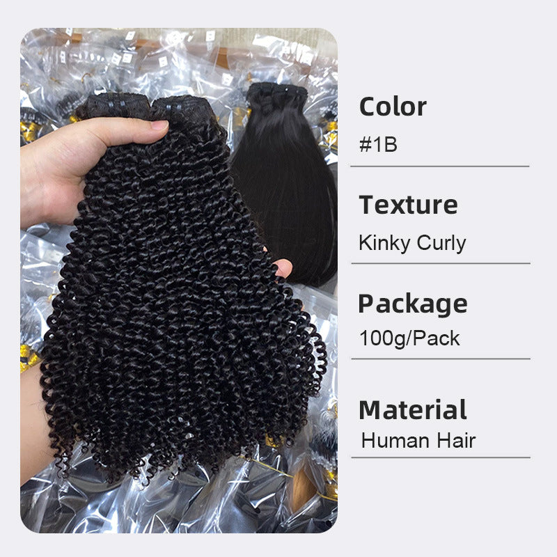 Unique Classic Human Weft Bone Straight Real Hair Wig