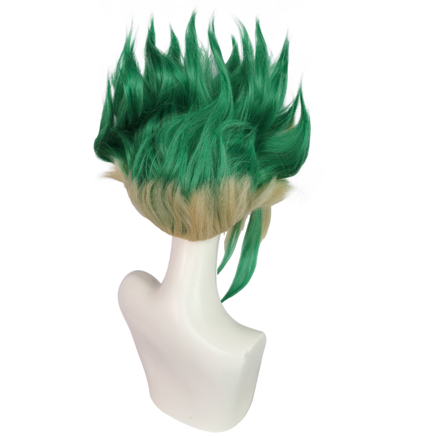 Comic Stone God Thousand Empty Green Gradient Sky Short Cos Wig