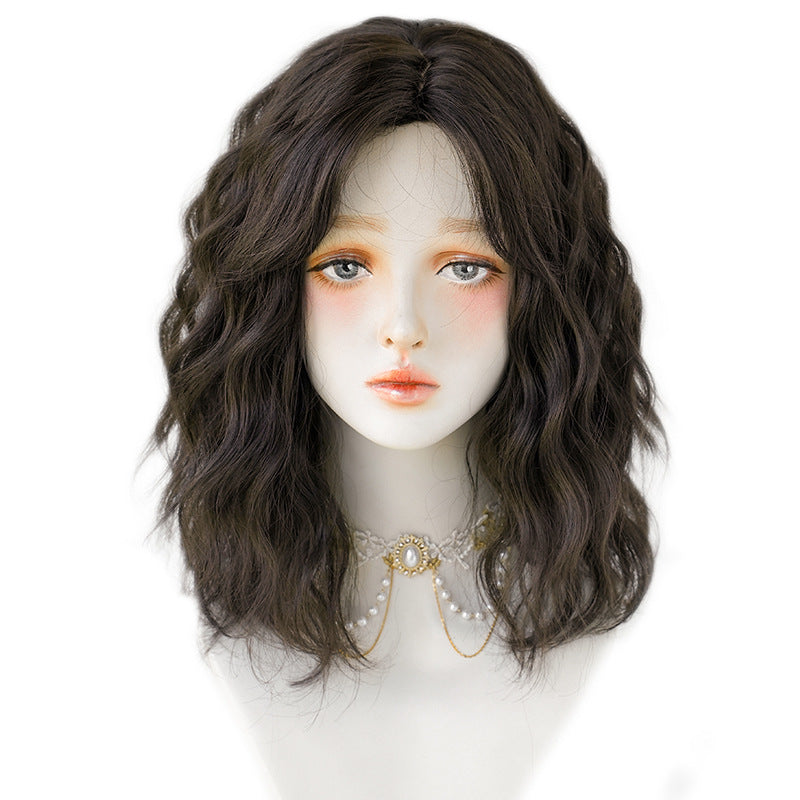 Natural Small Curls Full Top Roll Wig Short Curly Hair