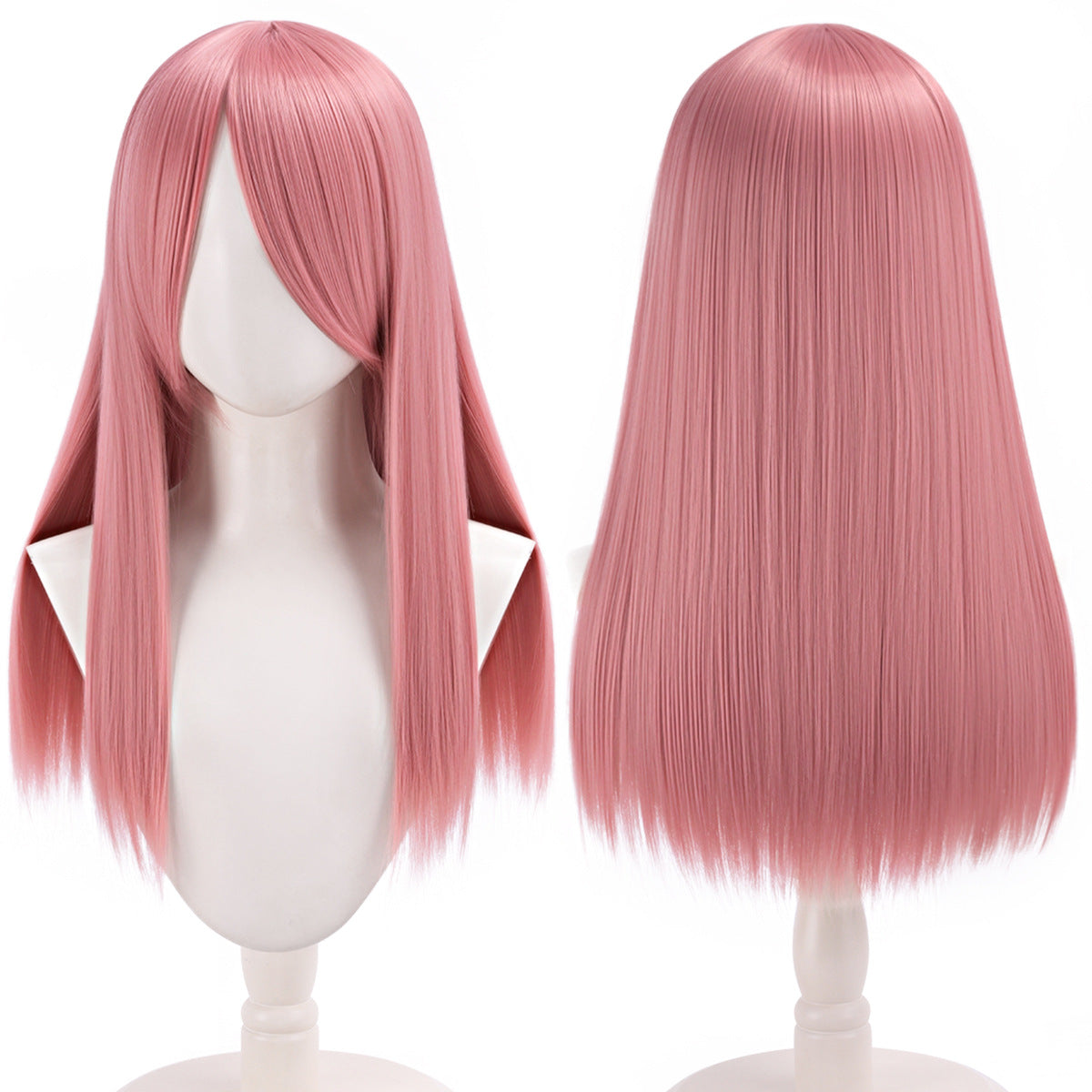 Lord Anime Fiber Rose Color Thickened Long Straight Hair Cos Wig