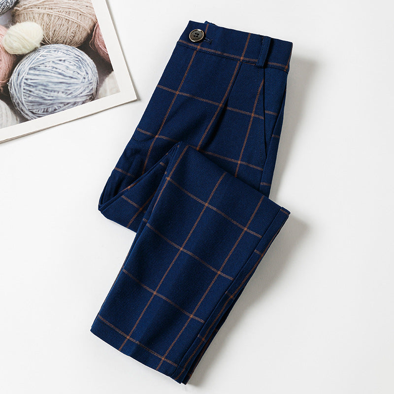 Children's Boy's Trousers Black Navy Blue Campus Teens Performance Piano Plaid Children's Pants