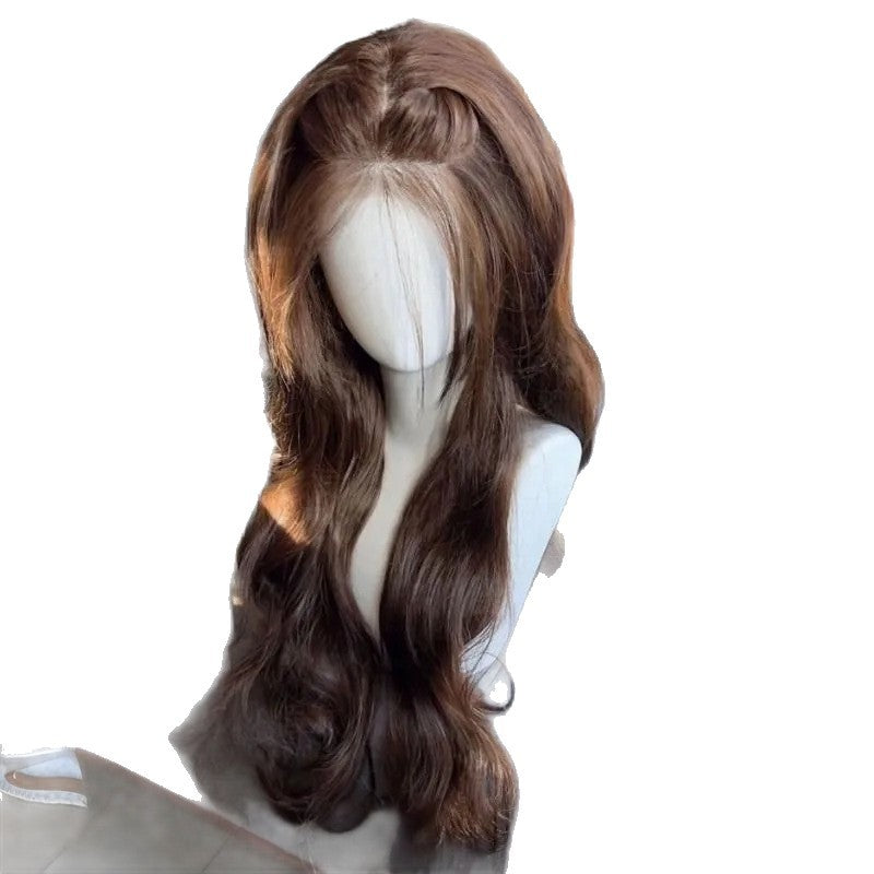 Forehead Lace Ancient Early Natural Refined Wig Long Curls