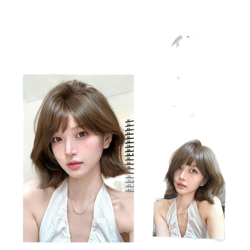 Female Korean Style Valgus Curly Short Hair Wig Long Curls