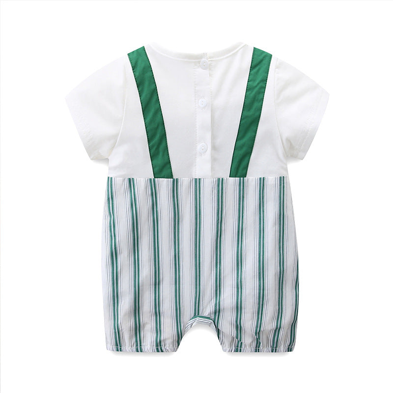Summer Jumpsuit Boy Korean Romper Suspender Pants Fake Jumpsuit, Climbing Suit