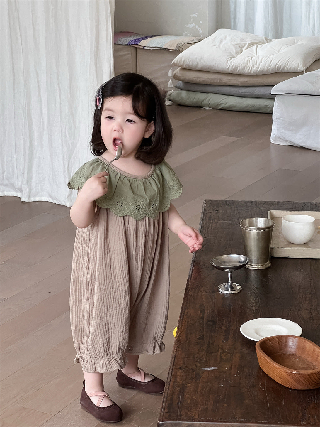 Children's Thin Clothing Princess Style Romper Korean Jumpsuit, Climbing Suit
