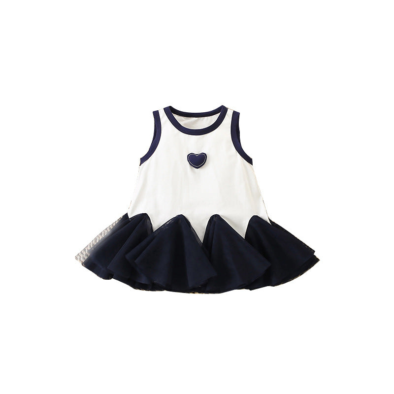 Children's Summer Clothing Casual Versatile Sleeveless Vest Children's Dress