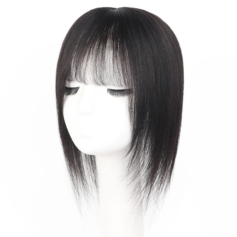 Increase Volume Cover Gray Breathable Natural Split Seam Wig